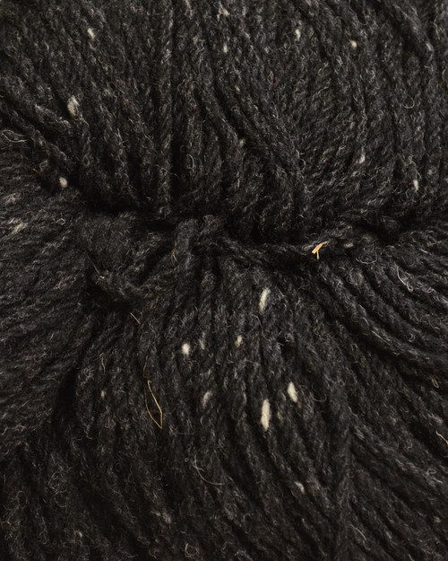 Aran Wool Knitting Hanks - Charcoal Fleck