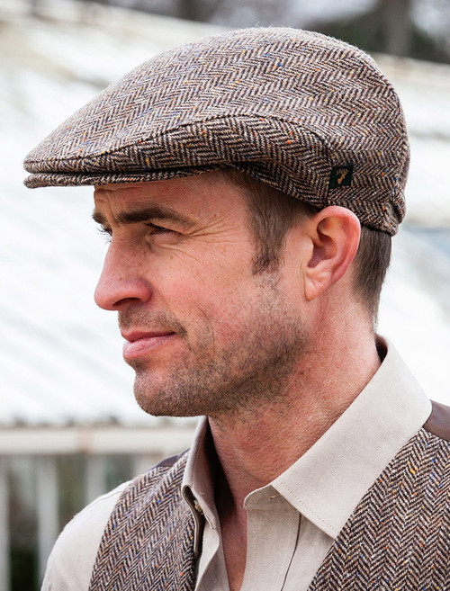 Trinity Tweed Flat Cap - Brown Trinity Tweed Flat Cap - Brown