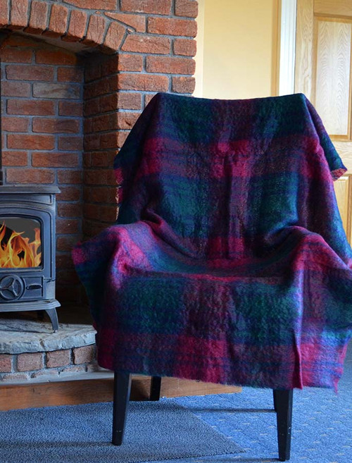 Mohair blankets and throws, tartans Clanarans
