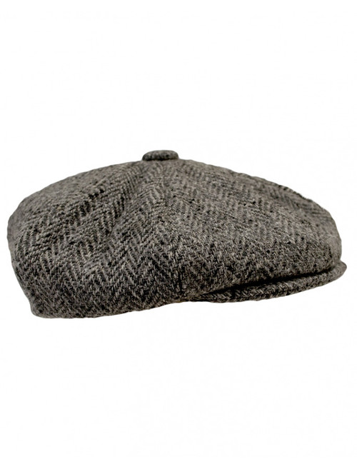 Donegal Tweed Mens Gatsby Cap - Navy