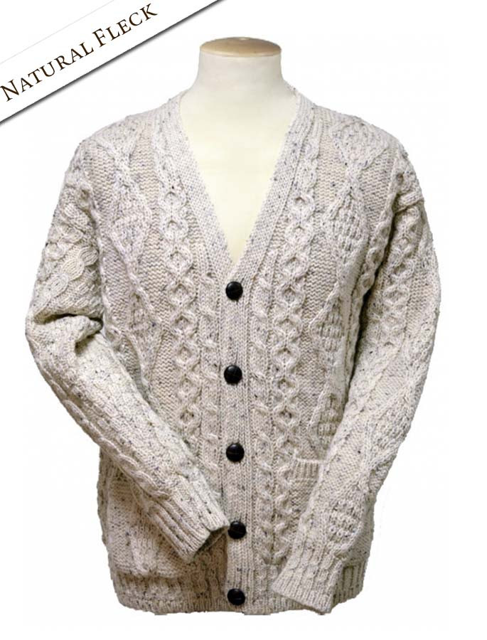 The Grandfather Cardigan with Diamond Stitch