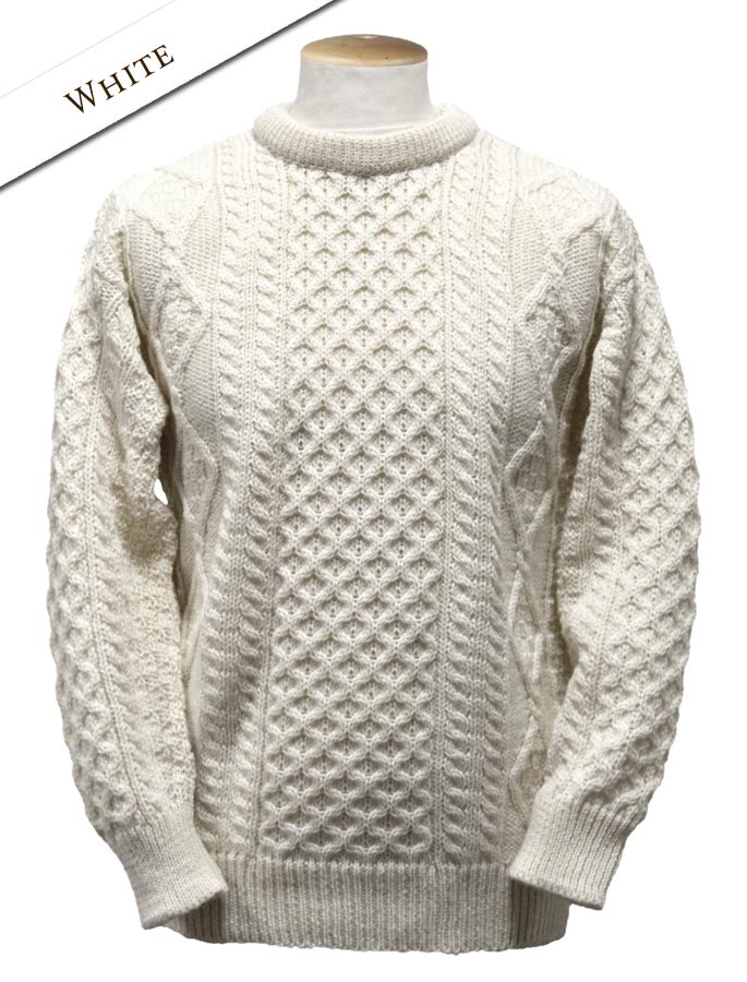 Aran Wool Sweater, Irish Wool Sweater