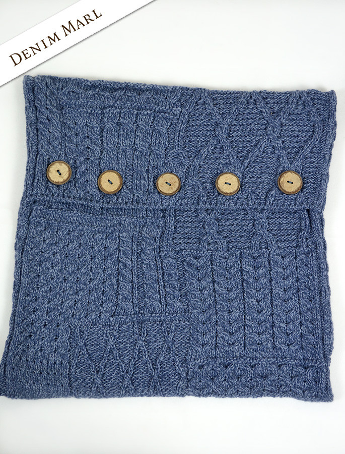 Aran-Knit Cushion Cover