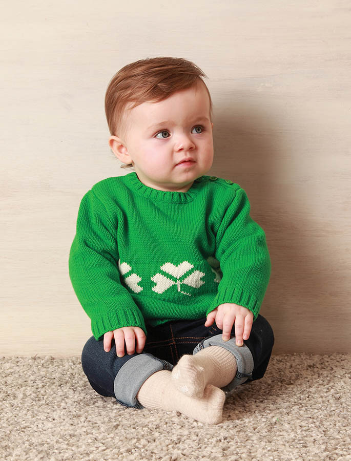Baby/Toddler Crew Neck Sweater with Buttons