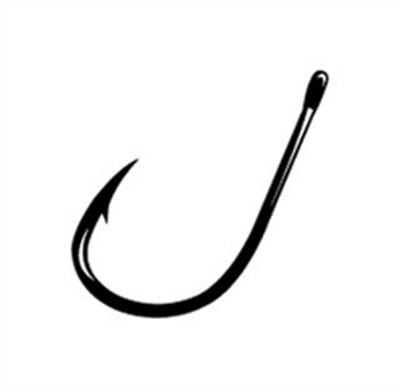 fishing hook clipart black and white