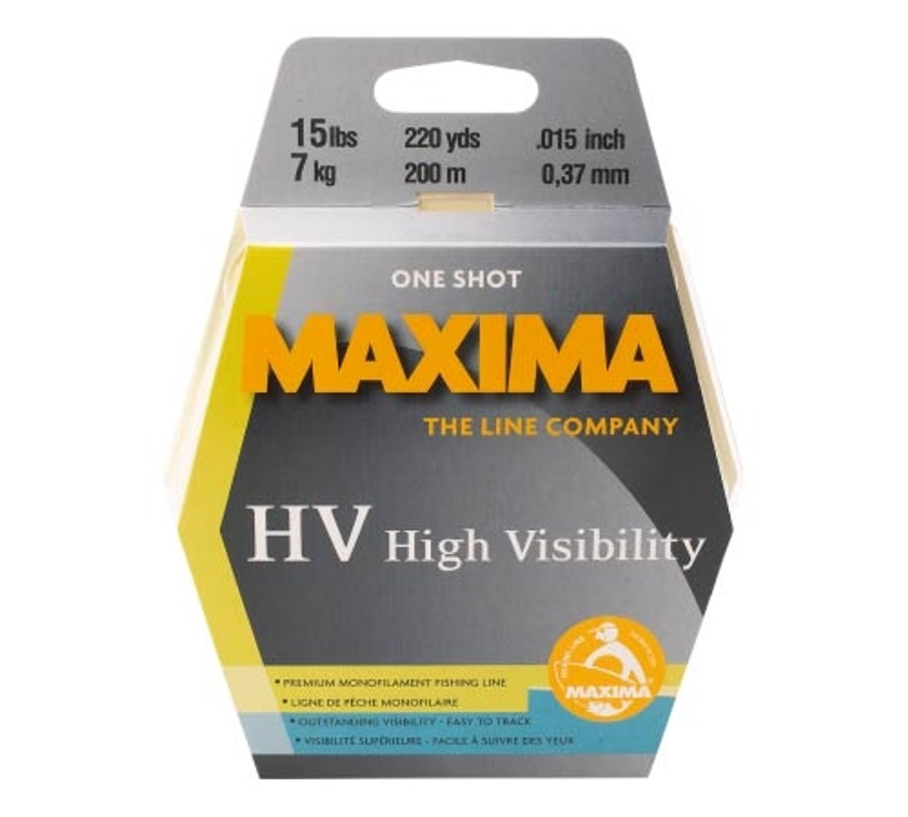 Maxima HV High Visibility Monofilament, Mono Fishing Line