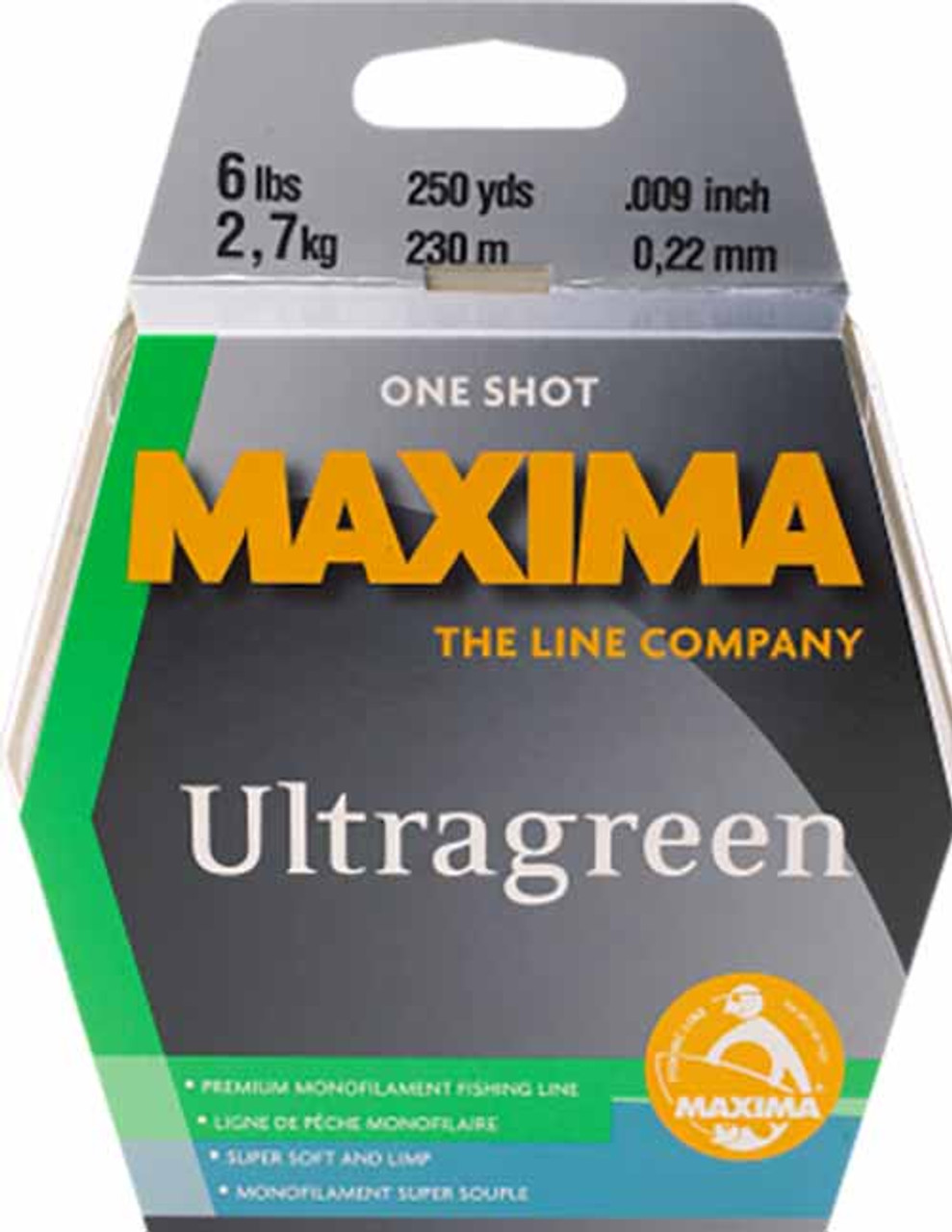 Maxima Ultragreen One Shot Spool - 250yds 25lb