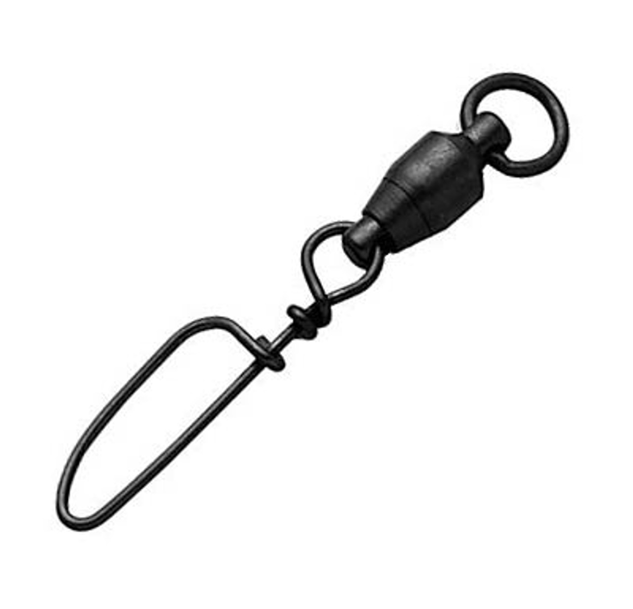 Sampo Welded Ring Coastlock Snap Swivel Black 2 - 45 Pound - 3 Pack