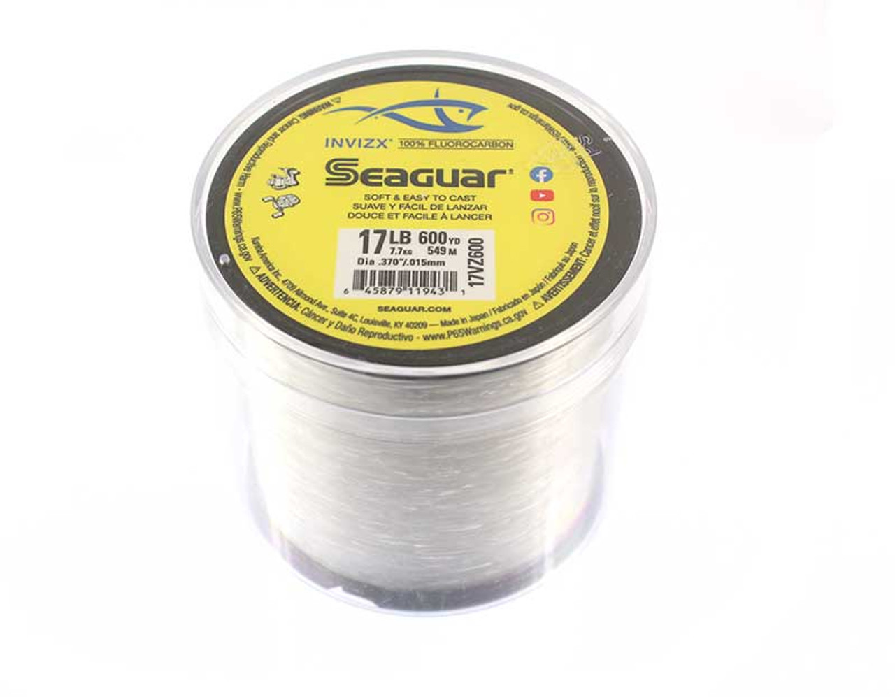 Seaguar Invizx Fluorocarbon 17lb 1000yd