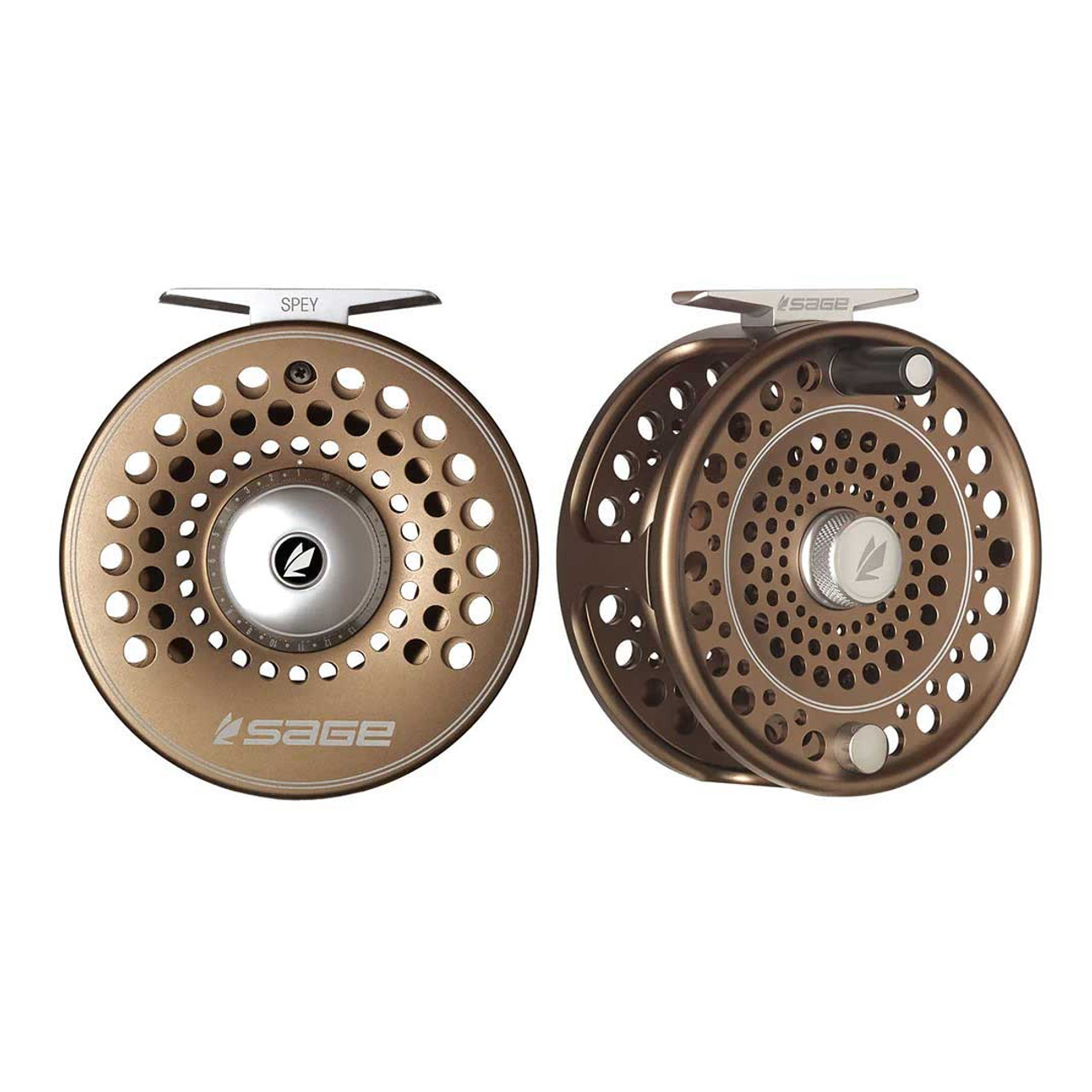 NEW Sage 6/7/8 Spey reel bronze color with backing and shooting