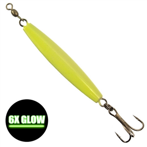 JB Lures Ghost Spoon with Glow Bones - 1/8 oz / Glow Pink