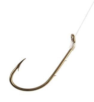 Eagle Claw Snelled Baitholder Fishing Hooks Size 1/0 - Shop Fishing at H-E-B