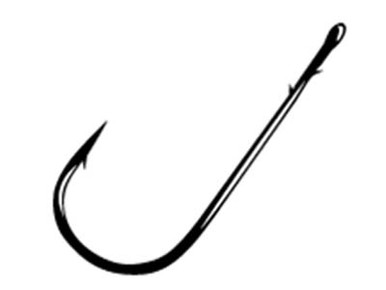 Gamakatsu Offset Shank Worm RB Hooks Size 1/0 (Package with 6