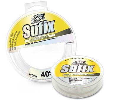 Sufix Fluorocarbon Invisiline Leader 33yd Spool - 50 lb. Test