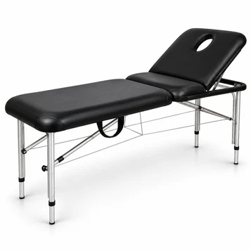 Black Aluminium Portable Beauty Bed