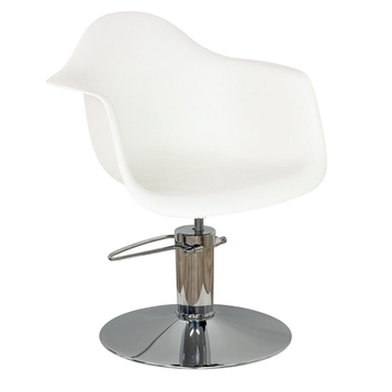 Erica Styling Chair White - Hydraulic