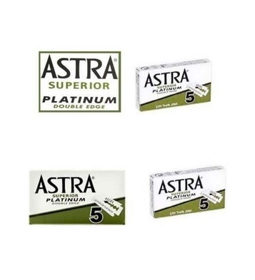 Astra Superior Platinum Double Edge Standard Razor Blades - Pack of 5 Astra Superior Platinum Double Edge Standard Razor Blades - Pack of 5