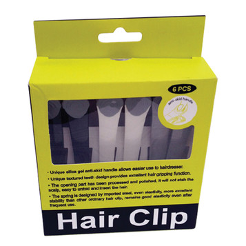 Anti Skid Sectioning Hair Clips - 6pk
