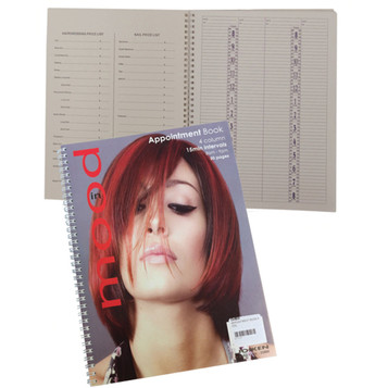 4 Column Salon Appointment Book 4 Column Salon Appointment Book