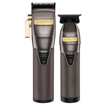 BabylissPRO Limited EditionFX Gunmetal Clipper & Outliner Trimmer Duo BabylissPRO Limited EditionFX Gunmetal Clipper & Outliner Trimmer Duo