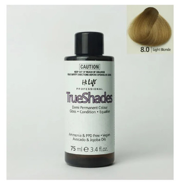 Hi Lift TrueShades Demi Permanent Hair Colour 75ml- 8.0 Light Blonde Hi Lift TrueShades Demi Permanent Hair Colour 75ml- 8.0 Light Blonde