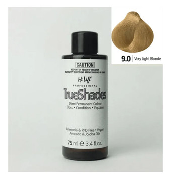 Hi Lift TrueShades Demi Permanent Hair Colour 75ml- 9.0 Very Light Blonde Hi Lift TrueShades Demi Permanent Hair Colour 75ml- 9.0 Very Light Blonde