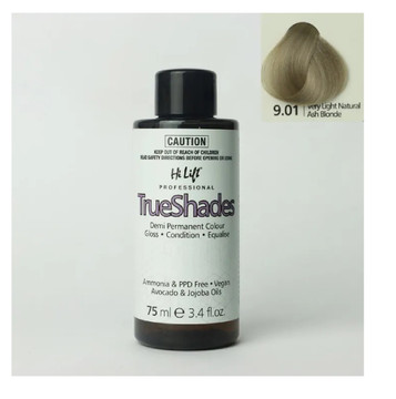 Hi Lift TrueShades Demi Permanent Hair Colour 75ml- 9.01 Very Light Natural Ash Blonde Hi Lift TrueShades Demi Permanent Hair Colour 75ml- 9.01 Very Light Natural Ash Blonde