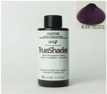 Hi Lift TrueShades Demi Permanent Hair Colour 75ml- 8.22 Light Intense Violet Blonde