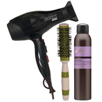 BOOST 4000 Professional Hair Dryer + Thermal Brush & Hairspray Pack BOOST 4000 Professional Hair Dryer + Thermal Brush & Hairspray Pack