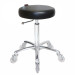 Turbo Black Salon Stool - Chrome Base Turbo Black Salon Stool - Chrome Base