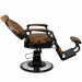 Harlem Barber Chair - Black Frame - Tan Upholstery