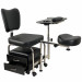 2 in1 Pedicure & Manicure Stool - Black 2 in1 Pedicure & Manicure Stool - Black