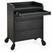 Fusion PLUS Black 4 Drawer Hairdressing Beauty Trolley - Click & Clean Wheels