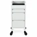 Fusion White 4 Drawer Hairdressing Beauty Trolley - White - Click'n Clean Castor Wheels