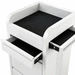Fusion White 4 Drawer Hairdressing Beauty Trolley - White - Click'n Clean Castor Wheels