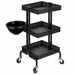 Clem Black Hairdressing Beauty Trolley