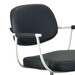 Chelsea Black Upholstery - White Frame Styling Chair - Hydraulic