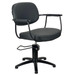 Chelsea Black Upholstery - Black Frame Styling Chair - Hydraulic Chelsea Black Upholstery - Black Frame Styling Chair - Hydraulic