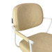 Chelsea Sand Upholstery - White Frame Styling Chair - Hydraulic