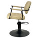 Chelsea Sand Upholstery - Black Frame Styling Chair - Hydraulic Chelsea Sand Upholstery - Black Frame Styling Chair - Hydraulic