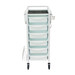 Jasper White 6 Drawer Hairdressing Beauty Trolley
