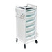 Jasper White 6 Drawer Hairdressing Beauty Trolley