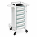 Jasper White 6 Drawer Hairdressing Beauty Trolley