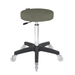 Turbo Stool Forest Green - Black Base - Clear Castor Wheels