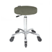 Turbo Stool Forest Green - Chrome Base - Click'n Clean Castor Wheels