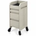 Fusion Oyster 4 Drawer Hairdressing Beauty Trolley - Black - Click'n Clean Castor Wheels