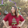 Christmas T-Shirt Croc'n Around the Christmas Tree Adult Red