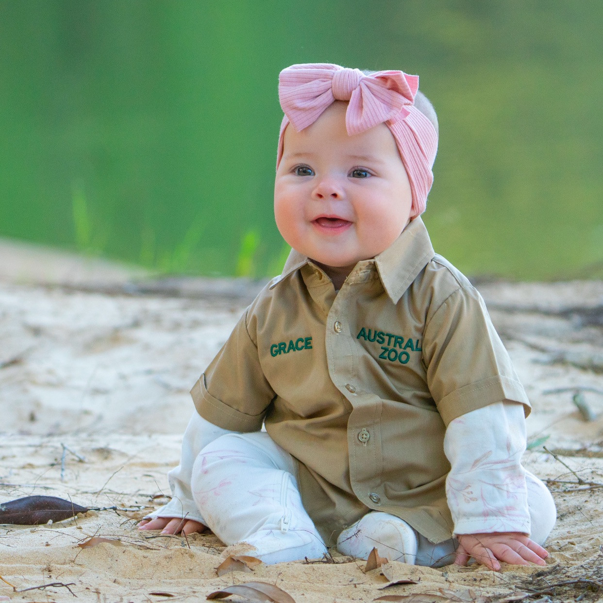 Crocodile Hunter Khaki Shirt Baby