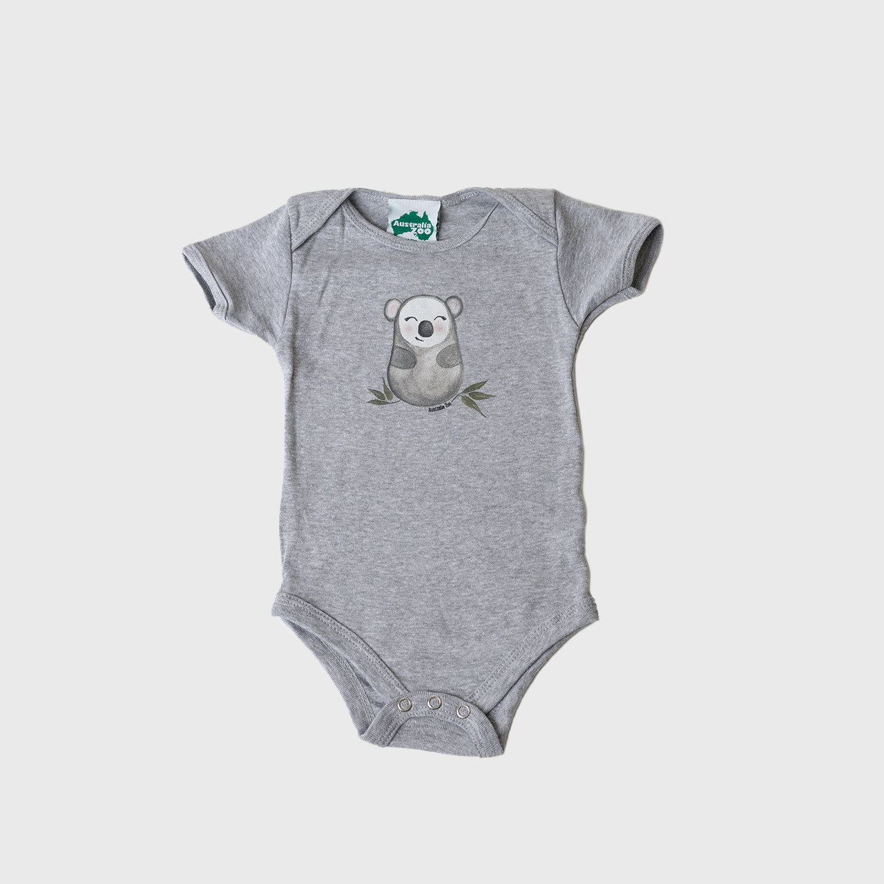 Baby Wildlife Warrior Koala Romper Grey Australia Zoo