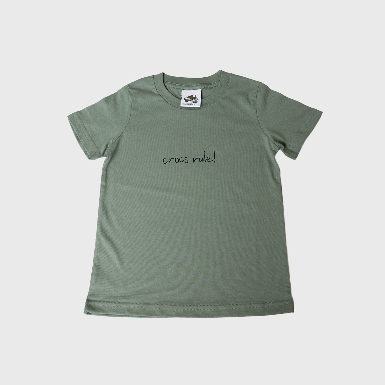Crocs Rule T-Shirt Sage Kids Australia Zoo